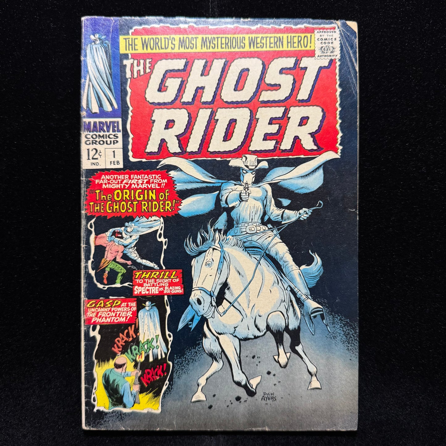 Ghost Rider 1 - 1st App Of Carter Slade Ghost Rider - Silver Age Marvel 1967