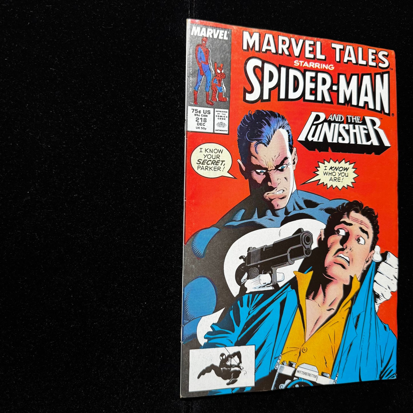 Marvel Tales 218 - Mike Zeck Punisher Cover Art - Copper Age Marvel Comics 1988