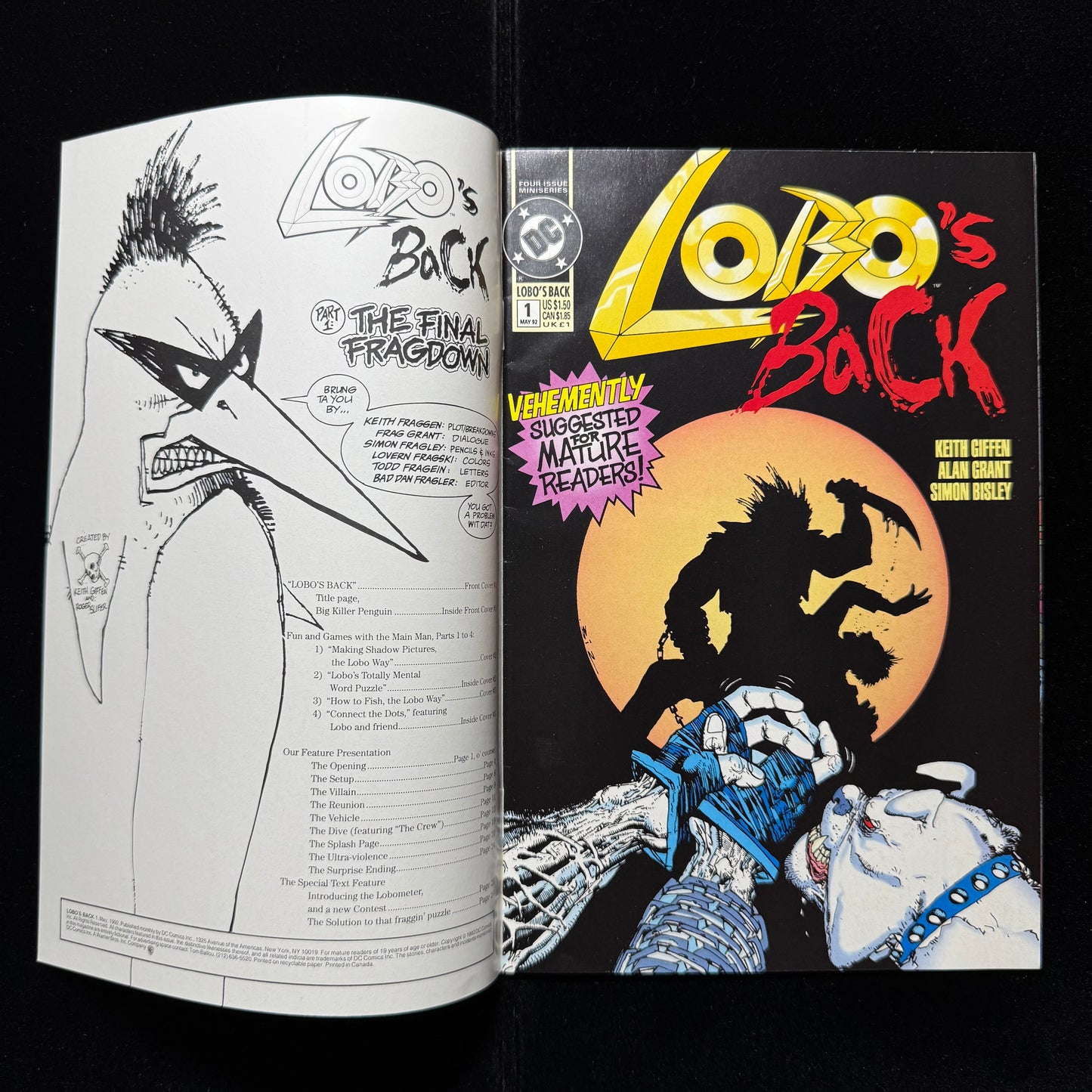 Lobo’s Back 1 - Modern Age Dc Comics 1992