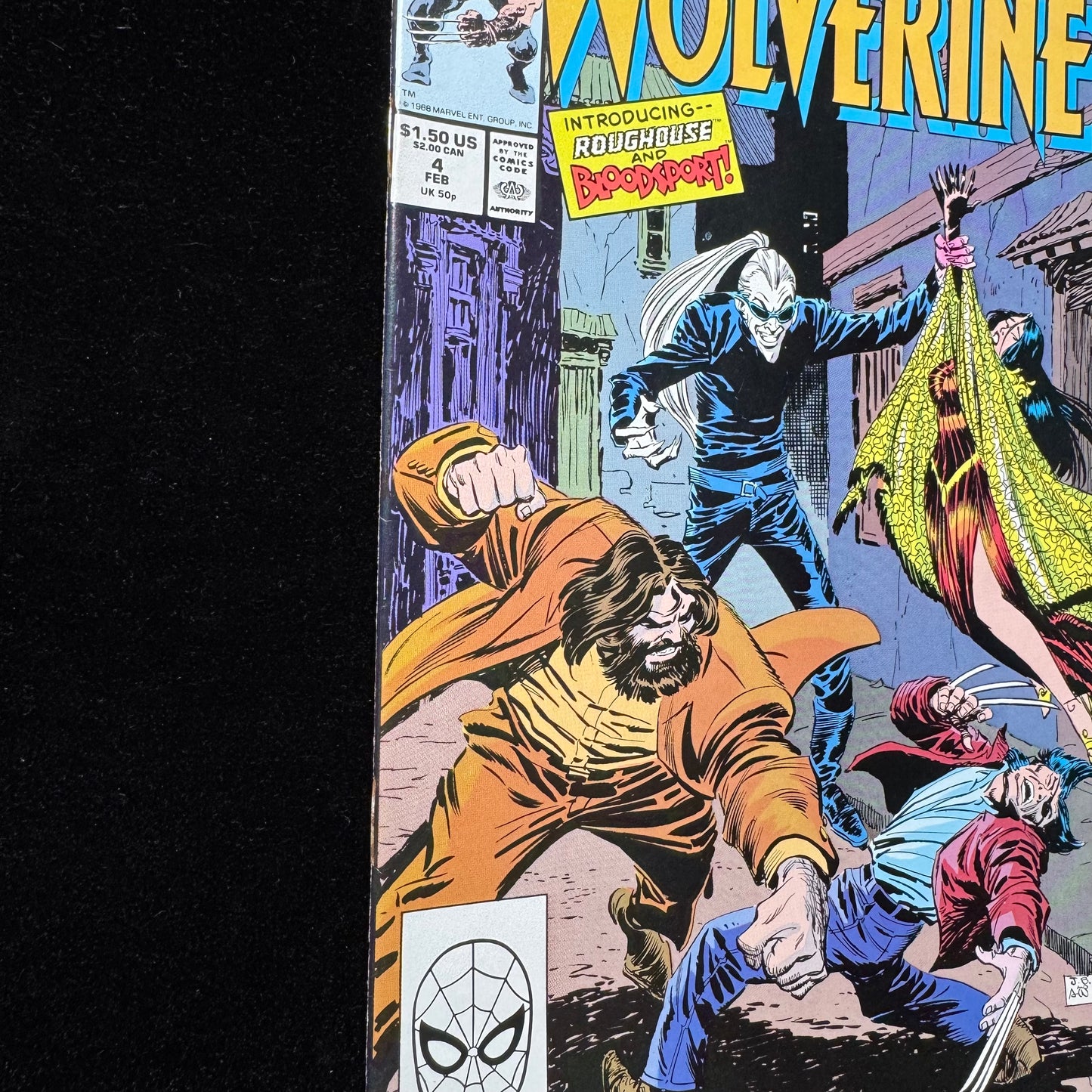 Wolverine 4 - 1st Appearance Of Bloodscream - Copper Age Marvel Comics 1989