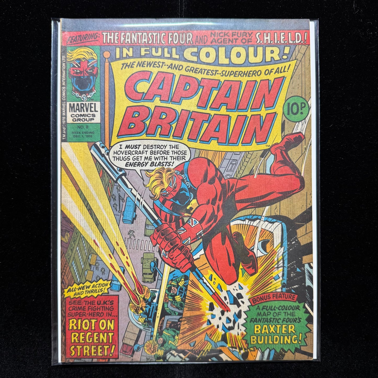 Captain Britain 8 - 1st App Of Betsy Braddock - Bronze Age Marvel Comics 1976