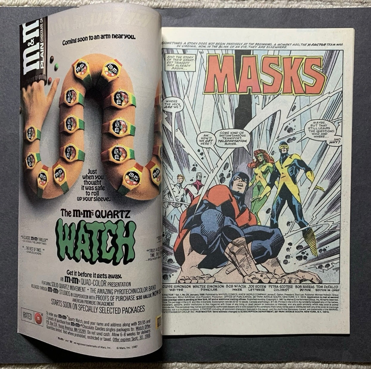 X-Factor 24/ Copper Age Marvel Comics 1988