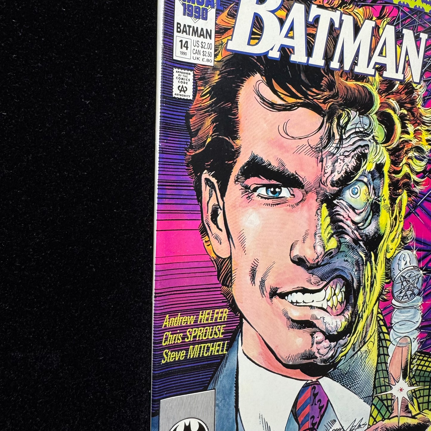 Batman Annual 14 - Origin Of Two-Face - Copper Age Dc Comics 1990