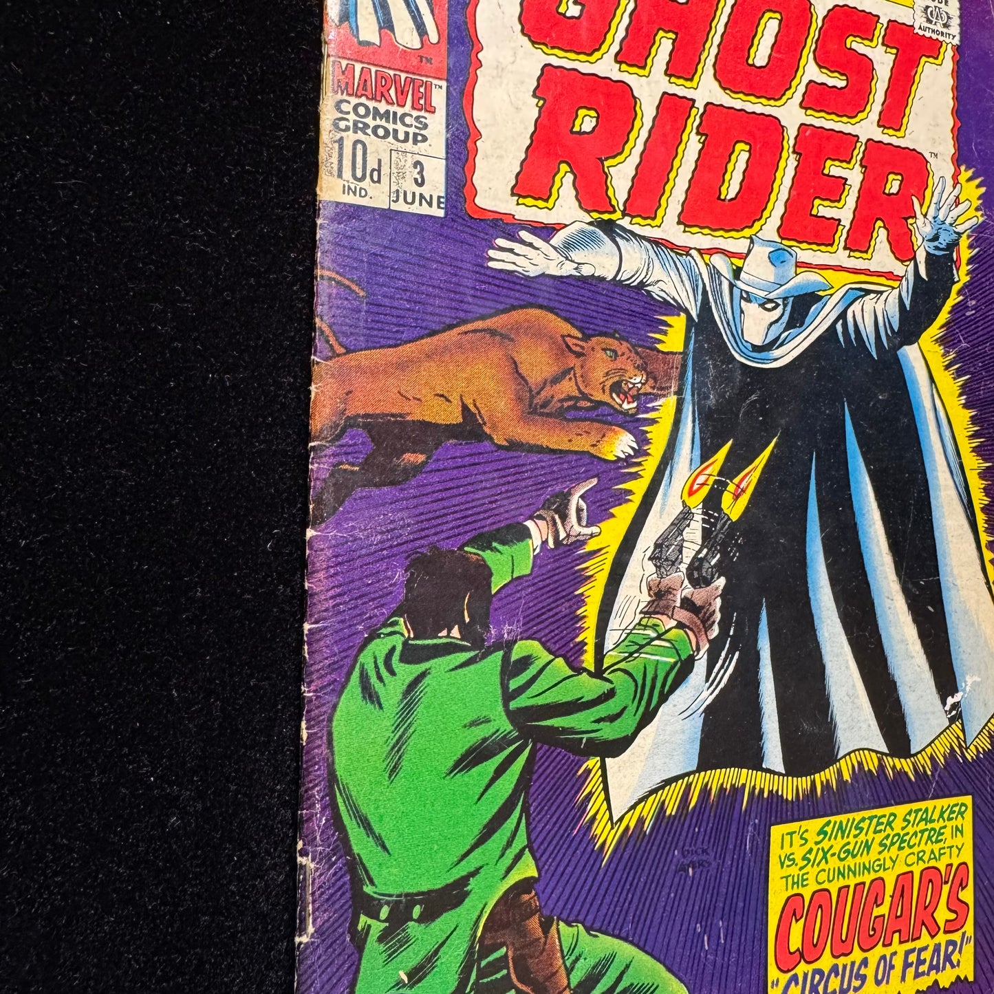 Ghost Rider 3 - 3rd Appearance Of Carter Slade - Silver Age Marvel Comics 1967