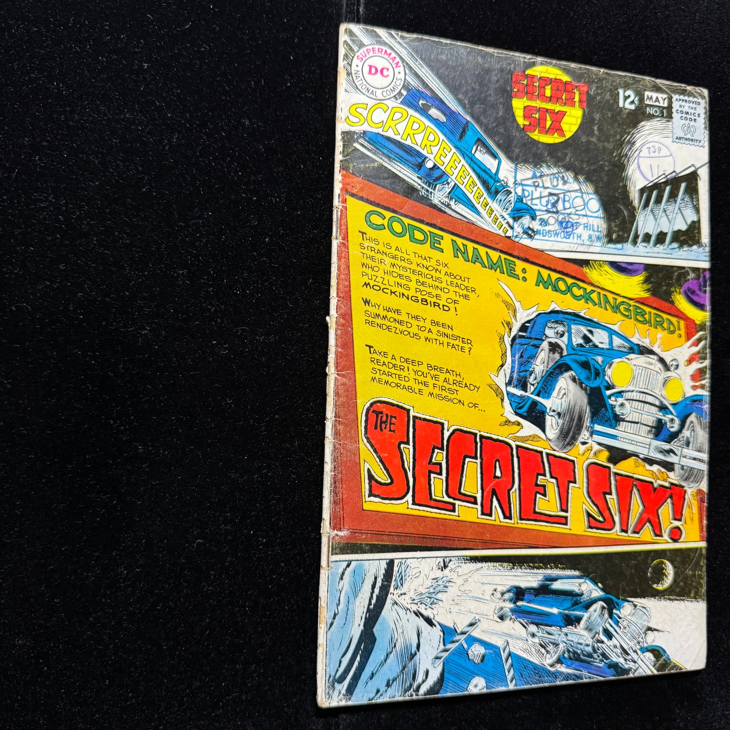 Secret Six 1 - 1st Team Appearance Of The Secret Six - Silver Age Dc Comics 1968