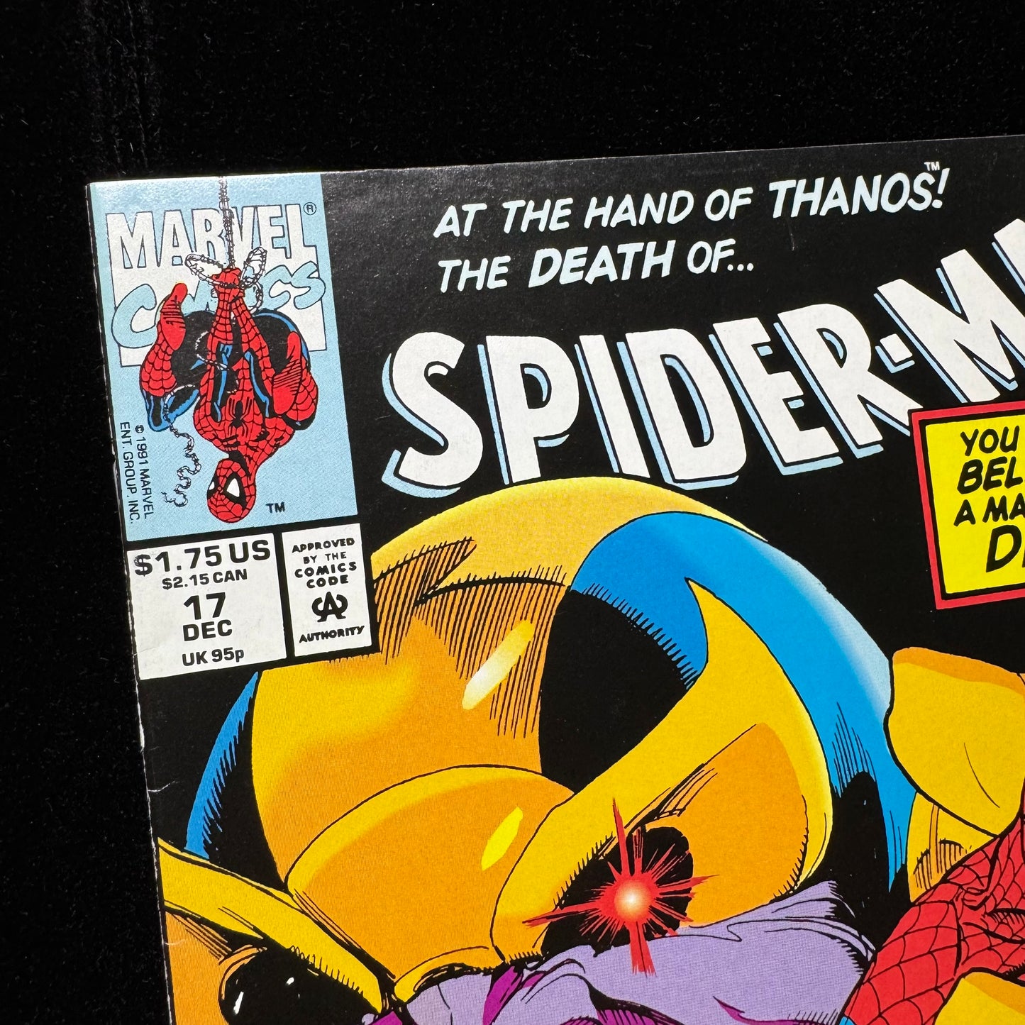 Spider-Man 17 - Thanos Cover - Copper Age Marvel Comics 1991