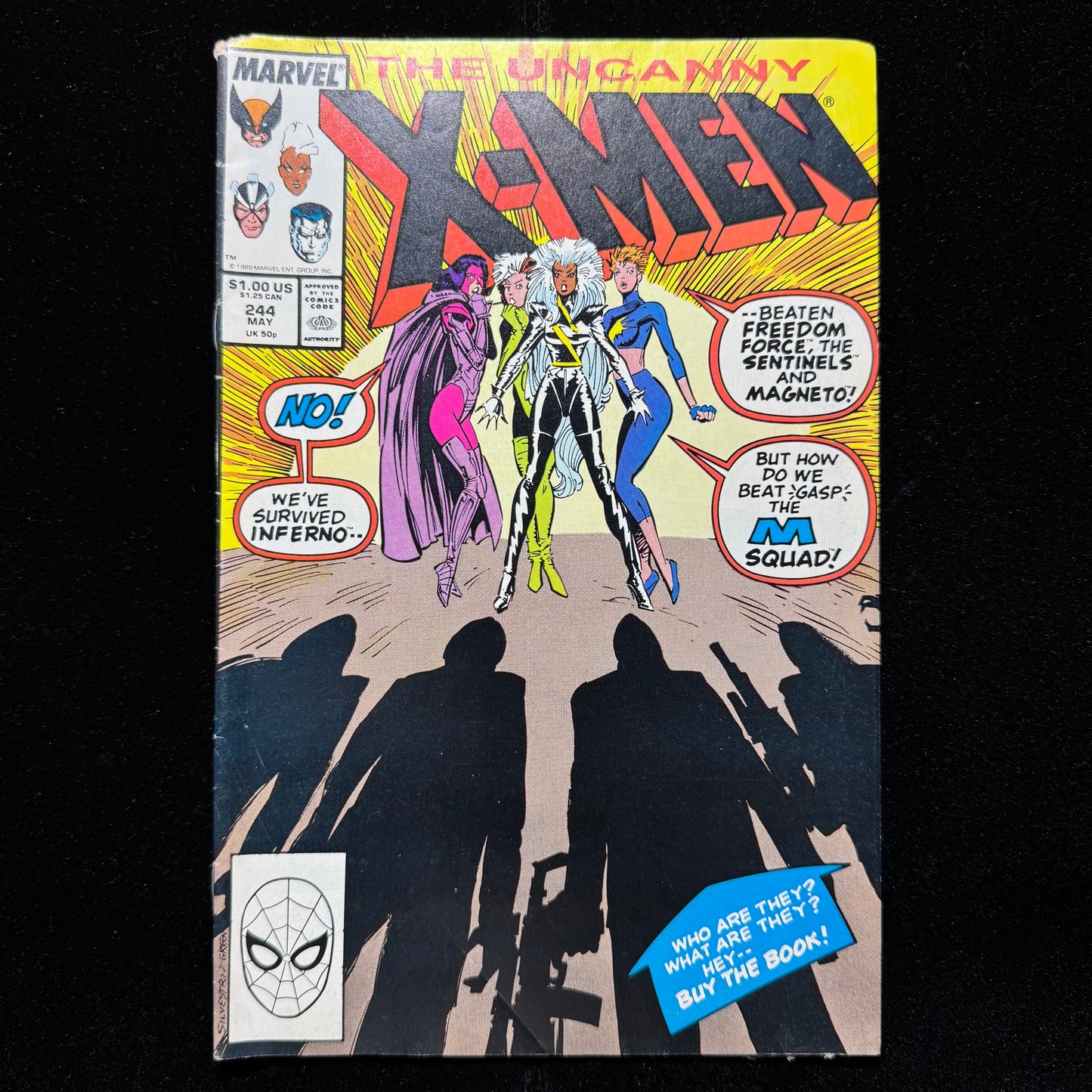 Uncanny X-Men 244 - 1st Appearance Of Jubilee - Copper Age Marvel Comics 1989