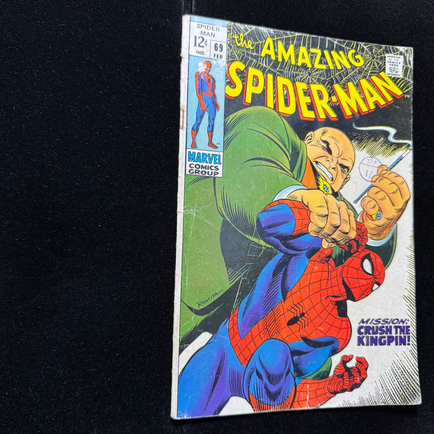 Amazing Spider-Man 69 - 1st Mention Of Vanessa Fisk - Silver Age Marvel 1969