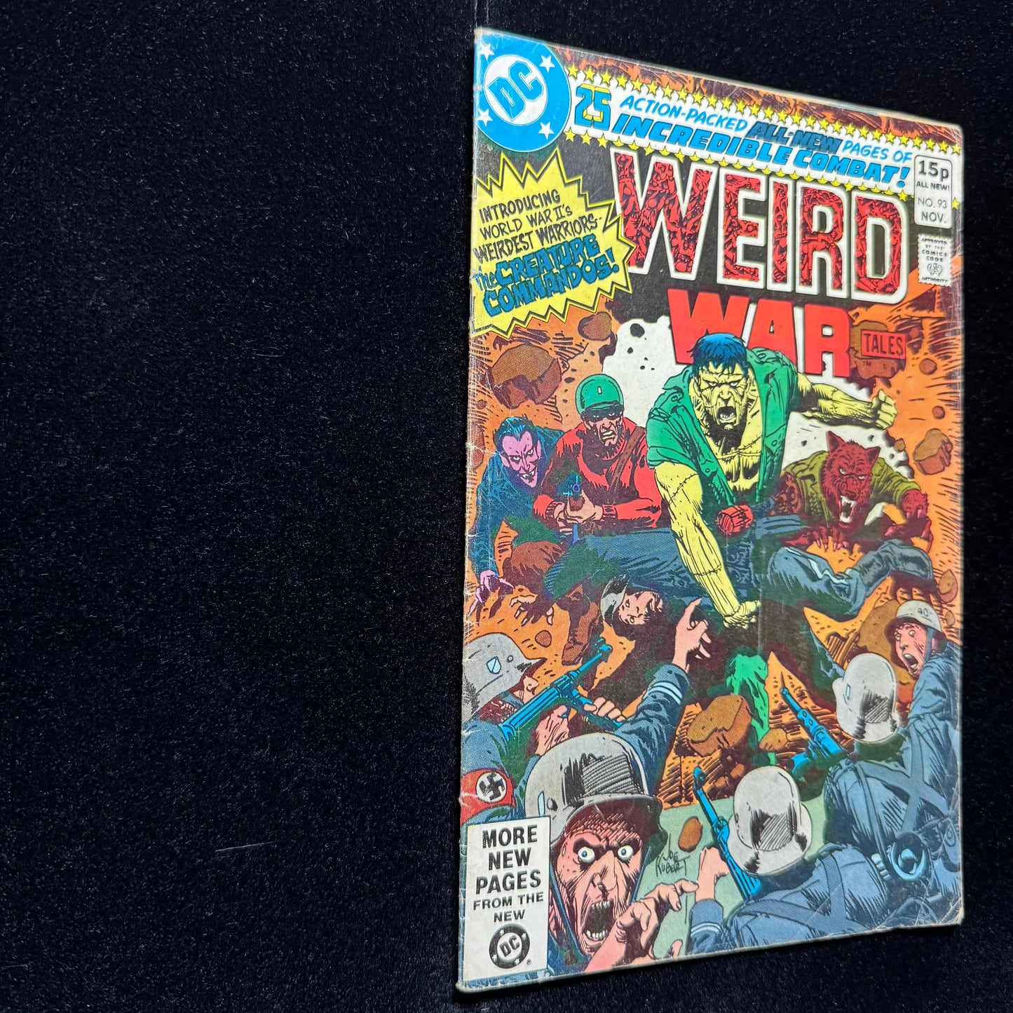 Weird War Tales 93 - 1st App Of Creature Commandos - Bronze Age Dc Comics 1980
