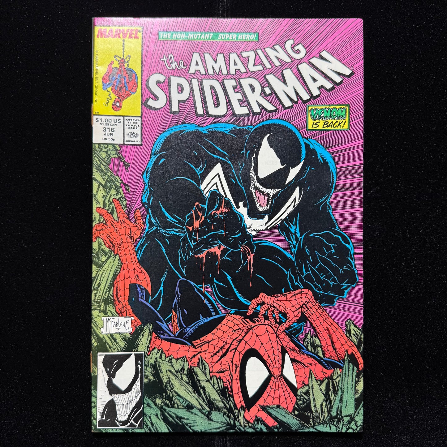 Amazing Spider-Man 316 - 3rd App Venom - Iconic Cover - Copper Age Marvel 1989