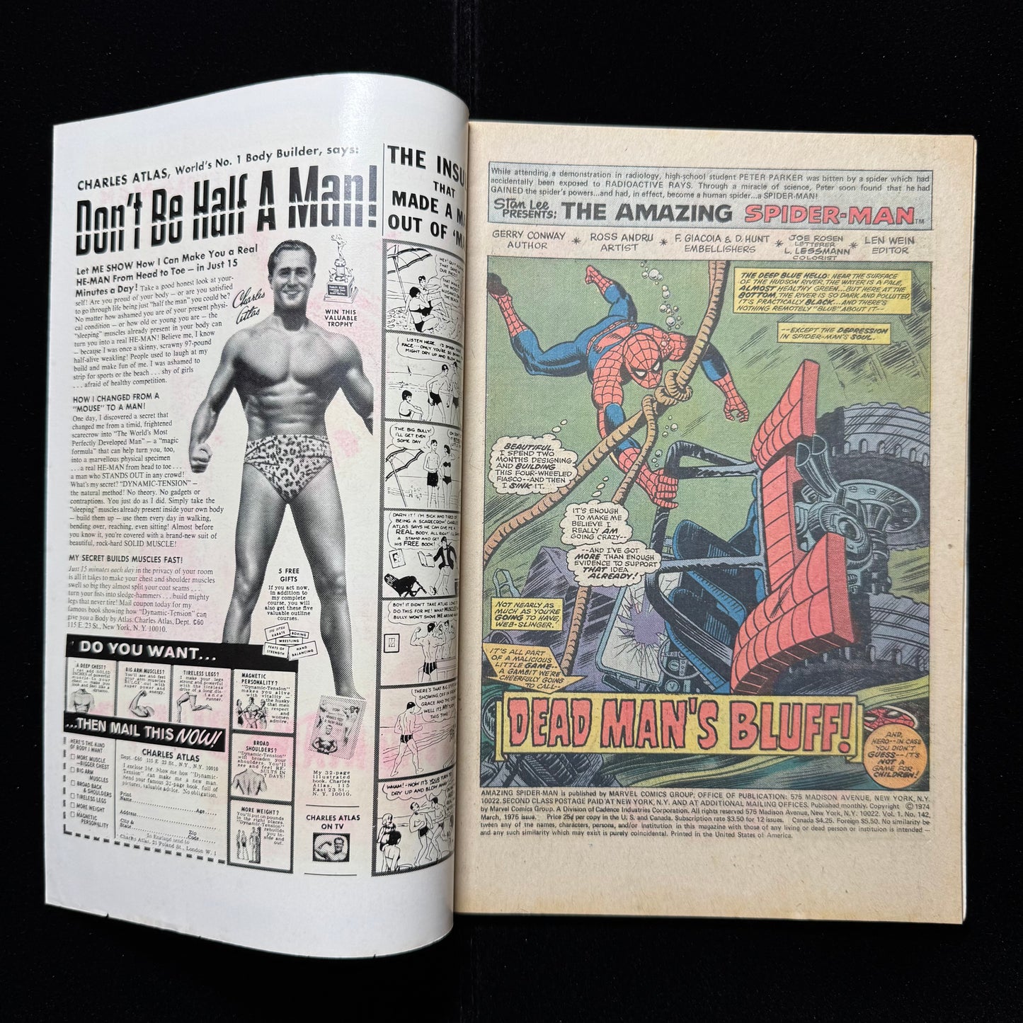 Amazing Spider-Man 142 - 1st Cameo Gwen Stacy Clone - Bronze Age Marvel 1976