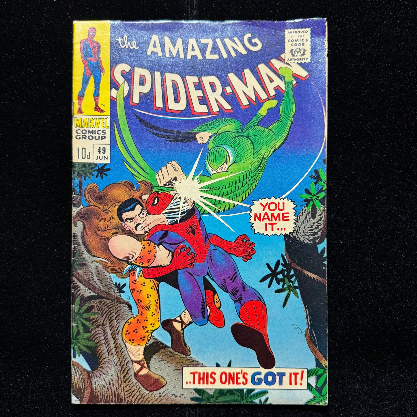 Amazing Spider-Man 49 - John Romita Sr Classic Cover - Silver Age Marvel 1967