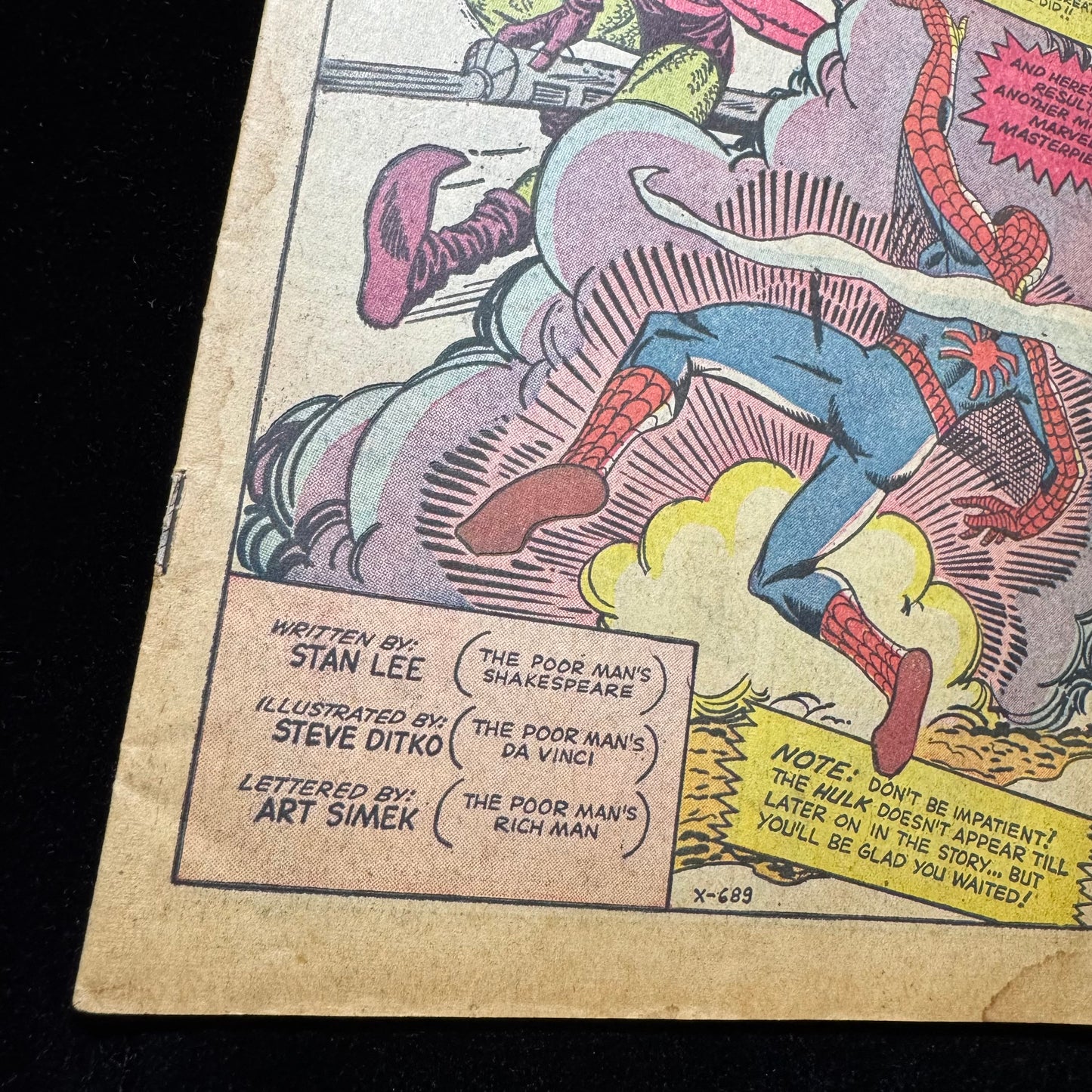 Amazing Spider-Man 14 - 1st App Of Green Goblin - Coverless - Silver Age Marvel Comics 1964