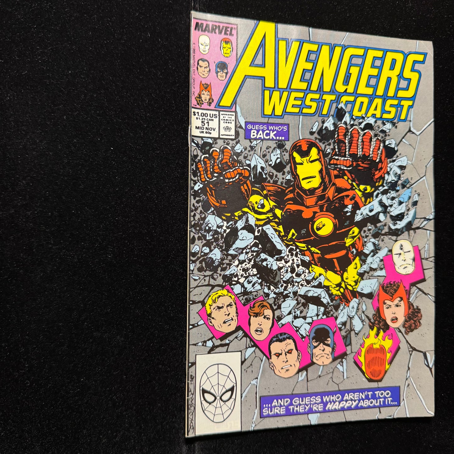 West Coast Avengers 51 - Origin Of Master Pandemonium - Copper Age Marvel 1989