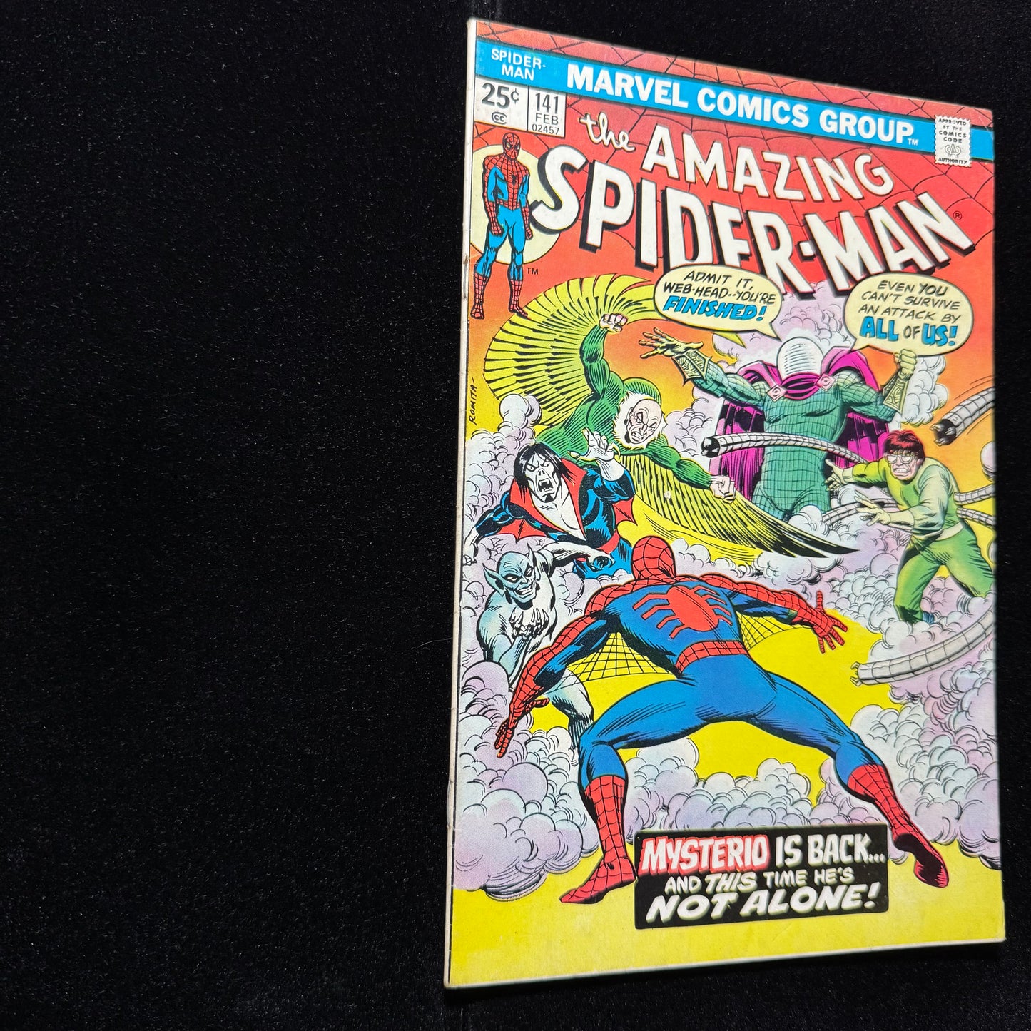Amazing Spider-Man 141 - 1st App Of The 2nd Mysterio - Bronze Age Marvel 1975