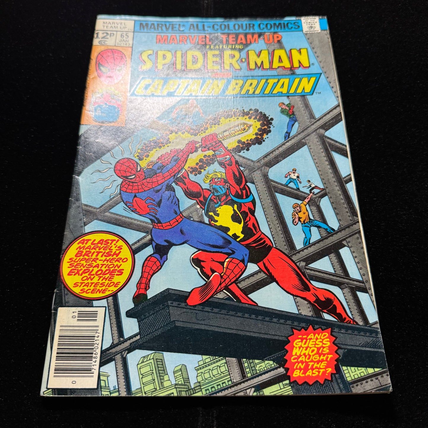 Marvel Team Up 65 - 1st App Cap Britain In US Comics - Bronze Age Marvel 1978