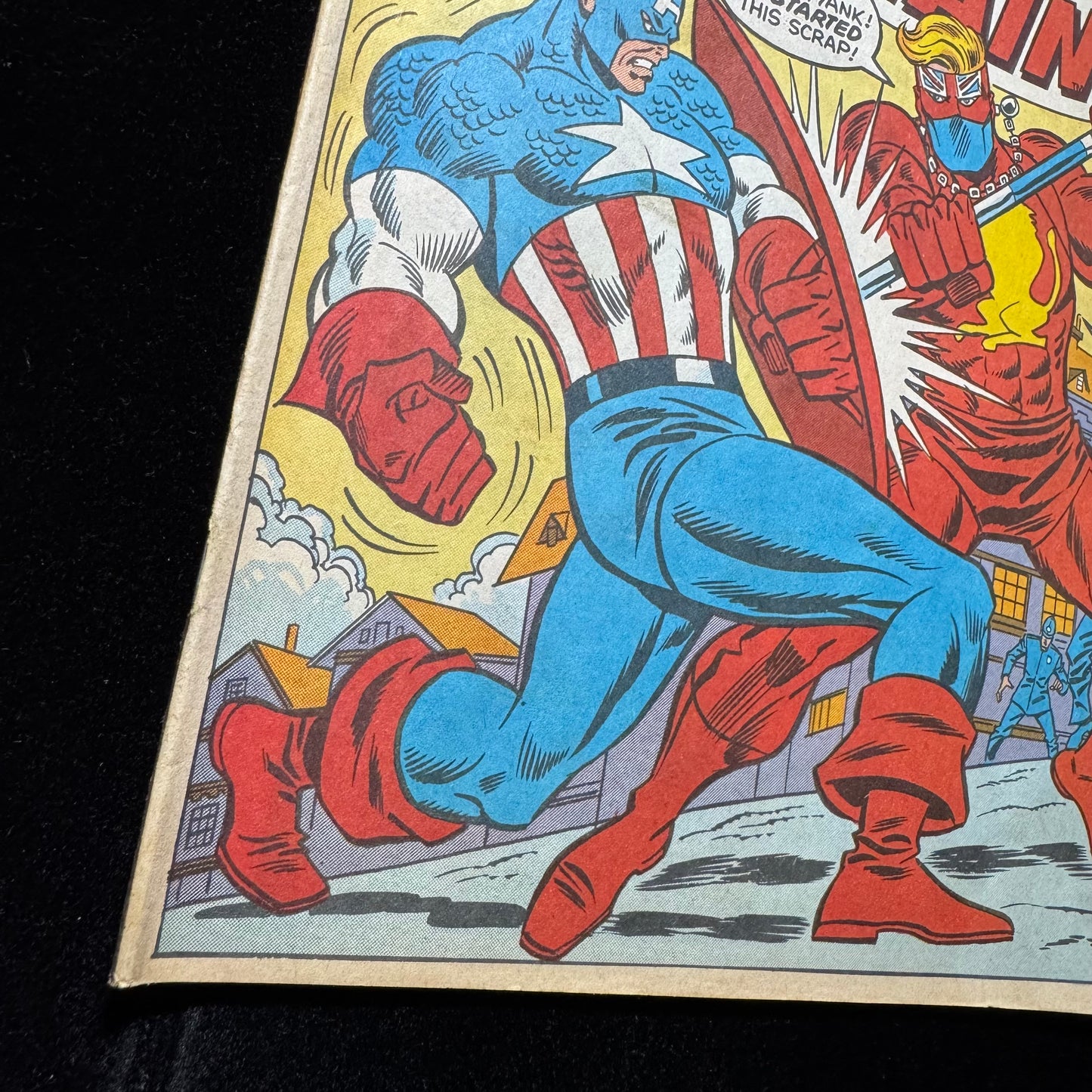 Captain Britain 16 - 1st Meeting Of Cap Britain & Cap America - Bronze Age 1977