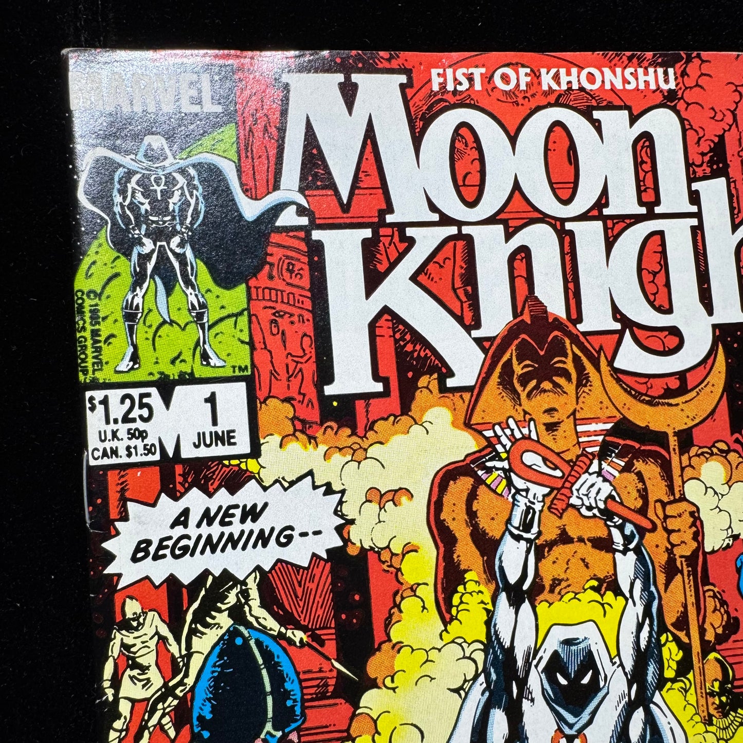 Moon Knight 1 - Debut Of New Moon Knight Suit - Copper Age Marvel Comics 1985