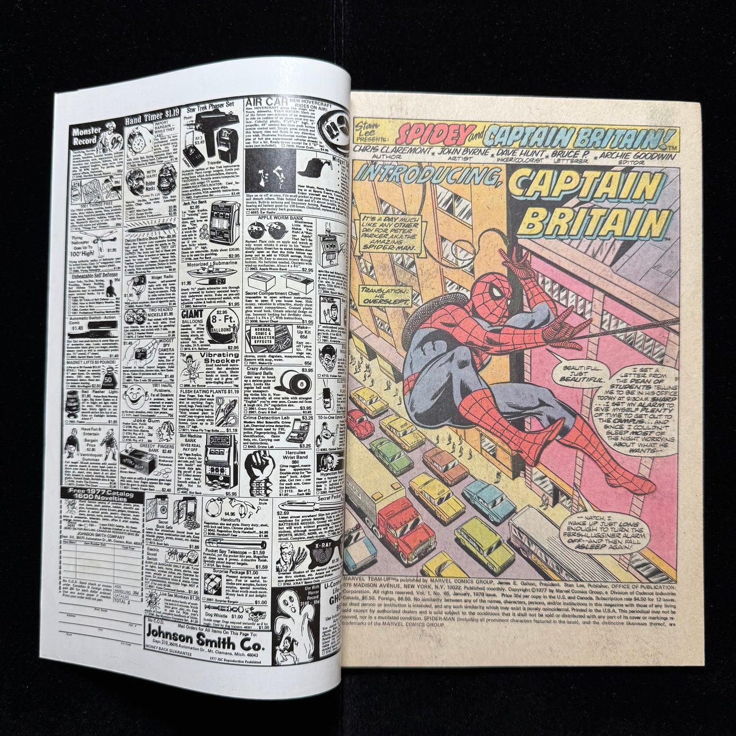 Marvel Team Up 65 - 1st App Of Cap Britain In US Comics - Bronze Age Marvel 1978