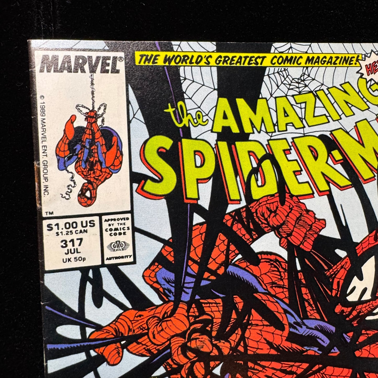 Amazing Spider-Man 317 - 4th Appearance Of Venom - Copper Age Marvel Comics 1989