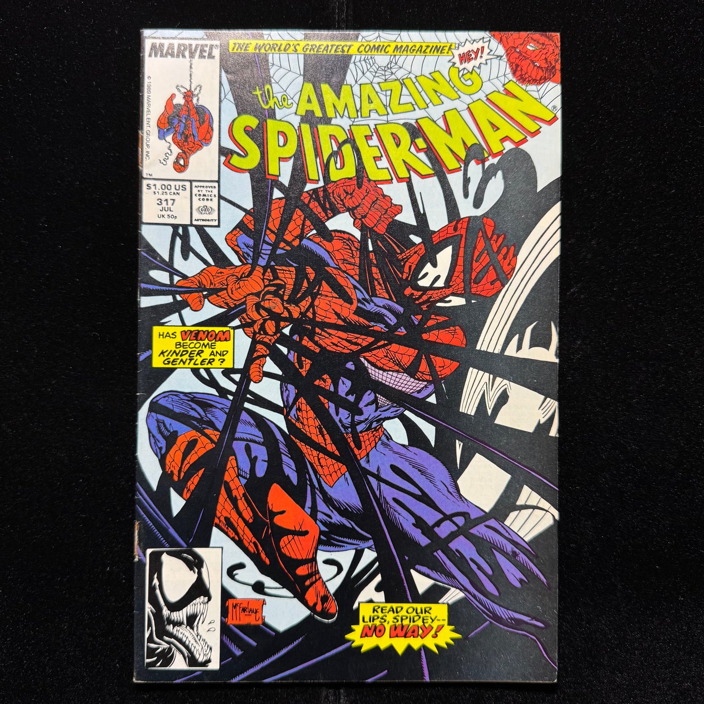 Amazing Spider-Man 317 - 4th Appearance Of Venom - Copper Age Marvel Comics 1989