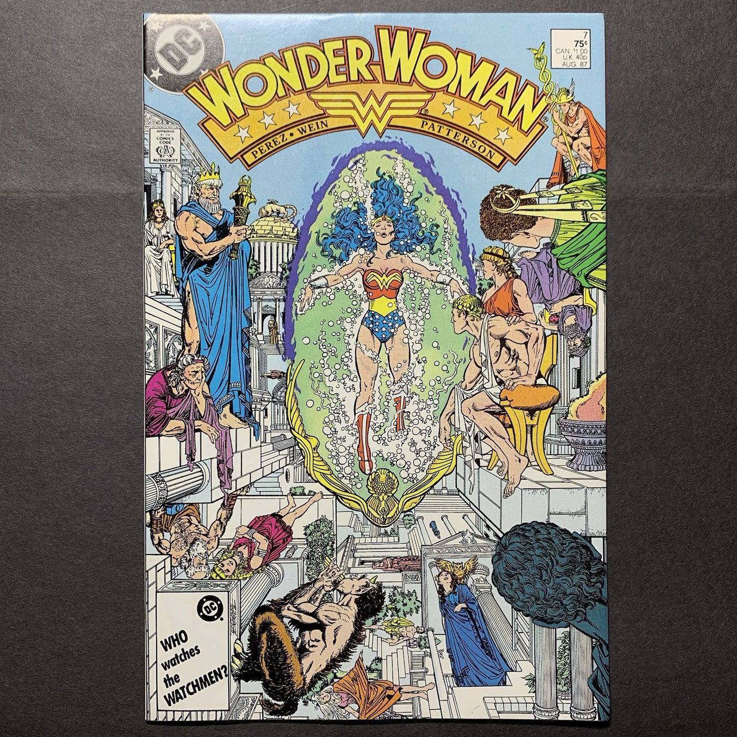 Wonder Woman 7/ Copper Age Dc Comics 1987/ 9.4
