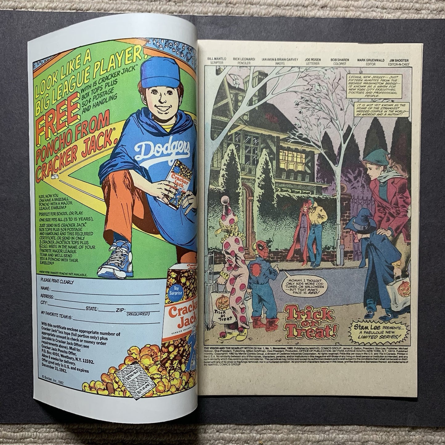 Vision And The Scarlet Witch 1/ Bronze Age Marvel Comics 1982/ 9.4