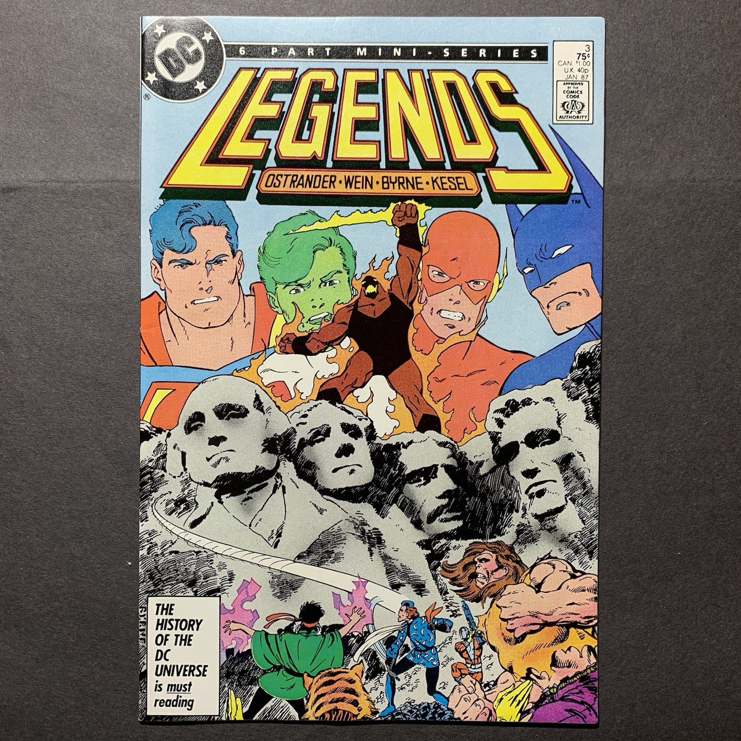 Legends 3/ Copper Age Dc Comics 1987/ 9.4